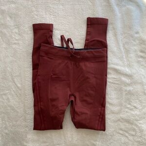 Gymshark Sweat Seamless Sculpt Leggings maroon Size Small Activewear Gym